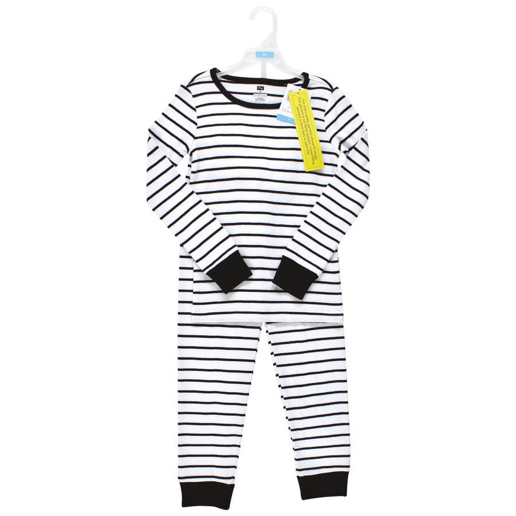 Hudson Baby Infant and Toddler Cotton Pajama Set, White