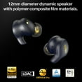 thumbnail image 3 of TOZO X1 Hybrid ANC+ENC Noise Cancelling Earbuds, JAS Hi-Res Certified, OrigX Pro+LDAC HD Audio, Balanced Armature+Hybrid Dynamic Driver, APP-32EQ, Wireless Charging, Support HSP HFP A2DP AVRCP, Black, 3 of 9