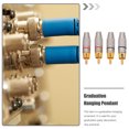 thumbnail image 2 of 4pcs RCA Male Plug Adapter Gold Plated Audio Connector Repair Ends, 2 of 8