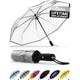 thumbnail image 1 of SHILIU-Windproof Travel Umbrellas for Rain - Easy Auto Open Close, Durable & Compact Umbrella, Strong Fiberglass Frame, Waterproof Canopy - Backpack, Purse, Portable Umbrella for Travel, 1 of 4