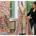 thumbnail image 5 of Soimoi Cotton Cambric Fabric Heart & Hot Air Balloon Holiday Printed Craft Fabric by The Yard 42 Inch Wide, 5 of 7