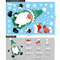 thumbnail image 1 of Pegatinas de ventana de Navidad se aferra con copos de nieve, Papá Noel, Reno, muñeco de nieve, decoraciones de fiesta de navidad, 1 of 4