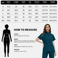 thumbnail image 6 of VIAOLI Scrubs for Women Set – Quarter-Zip Top & Slim Straight Scrub Pants, Stretchy Medical Uniform, 10 colors, 6 of 7