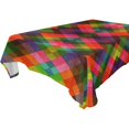 thumbnail image 1 of EREHome Nappe Motif Bloc de Couleur 60x104 Pouces, 1 of 4
