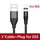 thumbnail image 1 of AUFU LED Cable de carga USB magnético tipo C Cable de teléfono cargador magnético Cable Micro USB para Xiaomi Samsung para iPhone 12 Tan Jianjun unisex, 1 of 2