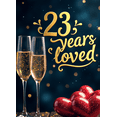 thumbnail image 3 of LUUFILx 23 Years Loved Anniversary Backdrop Romantic Celebration Banner for Events Weddings Party Decorations Photography Background Props, 3 of 7