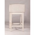 thumbnail image 5 of Bowery Hill Contemporary Non Swivel Counter Height Stool in White (Set of 2), 5 of 9