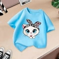 thumbnail image 5 of MEZZALL Kids Girls Cute Graphic Cartoon T-Shirts Round Neck Short Sleeve Tee Summer Casual T Shirt Tee Stylish Baby Toddler Dailywear, 5 of 5