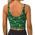 thumbnail image 4 of Picia St Patrick's Day9 Sports Bra for Women,Padded Strappy Sports Bras Medium Support Yoga Bra with Removable Cups,Running Yoga Bra-XX-Large, 4 of 9