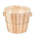 thumbnail image 1 of Vaporera de arroz de madera Contenedor para almacenar arroz Fácil de limpiar Práctico y conveniente Olla arrocera Cubo de arroz para platos de sum Medio, 1 of 9
