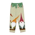 thumbnail image 4 of Goofa Christmas Card With Gnomes Printed Soft Pajama Pants for Women, Wide Leg Comfy Casual Lounge Yoga Pants-Large, 4 of 9