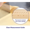 thumbnail image 4 of Geesta Adjustable Wood Rolling Pin with 5 Thickness Rings, Precise Dough Roller Handle Press Design with Measurement Guide for Baking Fondant, Pie Crust, Cookie, Pastry - Baking Essential, 4 of 8
