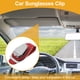 thumbnail image 2 of Clip para gafas de sol del coche Unique Bargains, soporte universal para gafas de sol en el parasol del coche, metal ante rojo 9.5x5.3cm 1 Pcs, 2 of 7