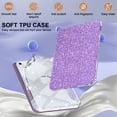 thumbnail image 5 of Dteck Smart Case for iPad iPad (A16) 11th Generation 11-inch 2025, iPad 10th Generation 10.9-inch 2022,Glittering Sparkly Shockproof Cover with Sparkly Crystal Clear Back and Pencil Holder,Purple, 5 of 6