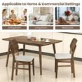 thumbnail image 4 of Barara King Dining Chair,Dining Room Chair,Farmhouse Upholstered Kitchen Chairs Set of 2 with Rubber Wood Frame-Walnut, 4 of 9