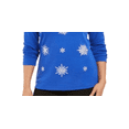 thumbnail image 3 of Karen Scott Women's Embellished Snowflake Top Blue Size XXL, 3 of 3