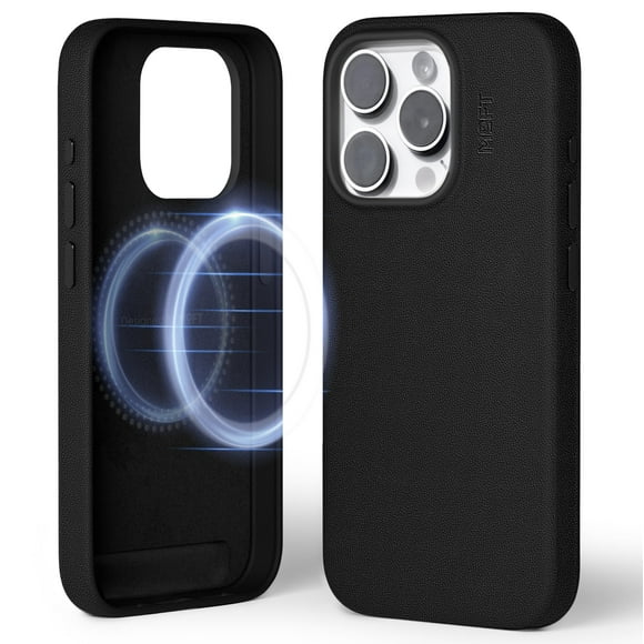 Funda de teléfono MOFT diseñada para iPhone 15 Pro de piel vegana
