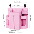 thumbnail image 2 of Storage Caddy, Hanging Diaper Organizer with Multiple Pockets, Washable Oxford Cloth Baby Nursery Shelf, 22.8x19.7x5.5 Inch, 2 of 6
