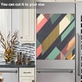 thumbnail image 3 of Yayeee Magnetic Dishwasher Cover for The Front Decoration Home Kitchen Machine Sticker Protector, Green Geometric, 3 of 6