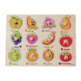 thumbnail image 2 of Kids Wooden Peg Puzzles Set With Alphabet Numbers Fruits Animals And Vehicles, 2 of 9