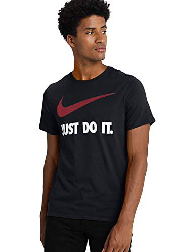 Noveno freír lado NIKE Sportswear Men's Just Do It Swoosh Tee, Black/White/Varsity Red,  XXXX-Large - Walmart.com