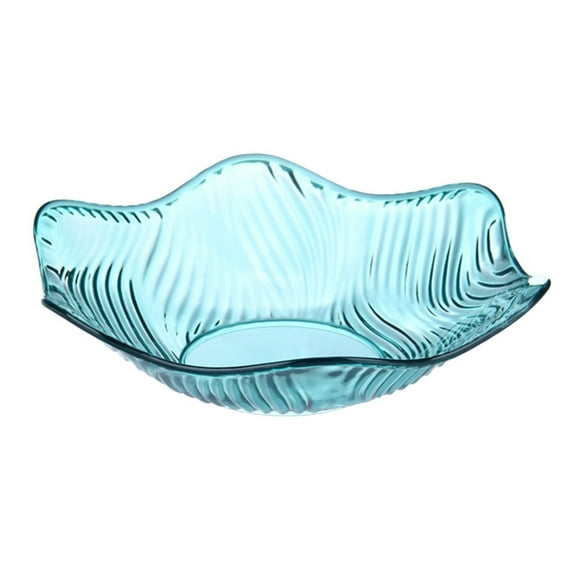SLUOHZXI Extra Large Crystal Fruit Tray - 15" Decorative Serving Platter for Candy/Nuts (Dishwasher Safe)Mint Green