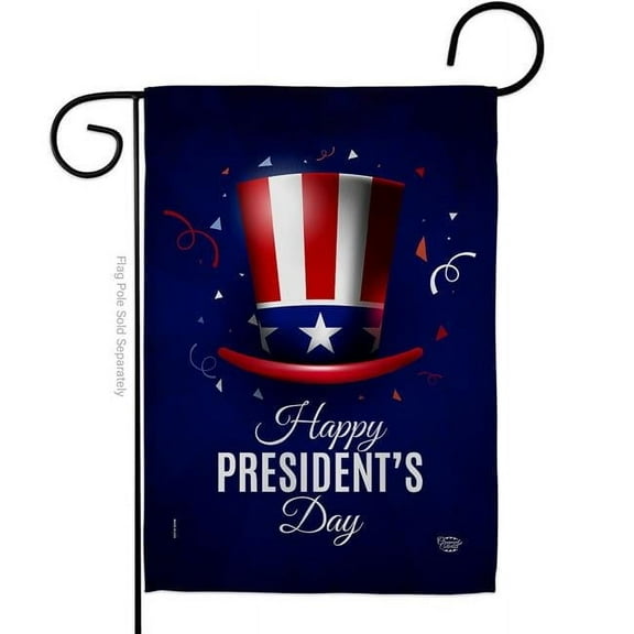Ornament Collection G192446-BO 13 x 18.5 in. Happy Presidents Day American Star & Stripes Vertical Garden Flag with Double-Sided House Decoration Banner Yard Gift