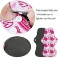 thumbnail image 3 of 7 in 1 Reusable Menstrual Pads Washable Overnight Cloth Panty Liners Period Pads 13x7.5inch, 3 of 7
