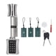 thumbnail image 2 of Puerta Con Cerradura De Código, Cerradura De Puerta Electrónica De Acero Inoxidable De Bajo Consumo, Fácil Instalación, Núcleo De Latón Con Interfaz De Emergencia Para El, 2 of 7