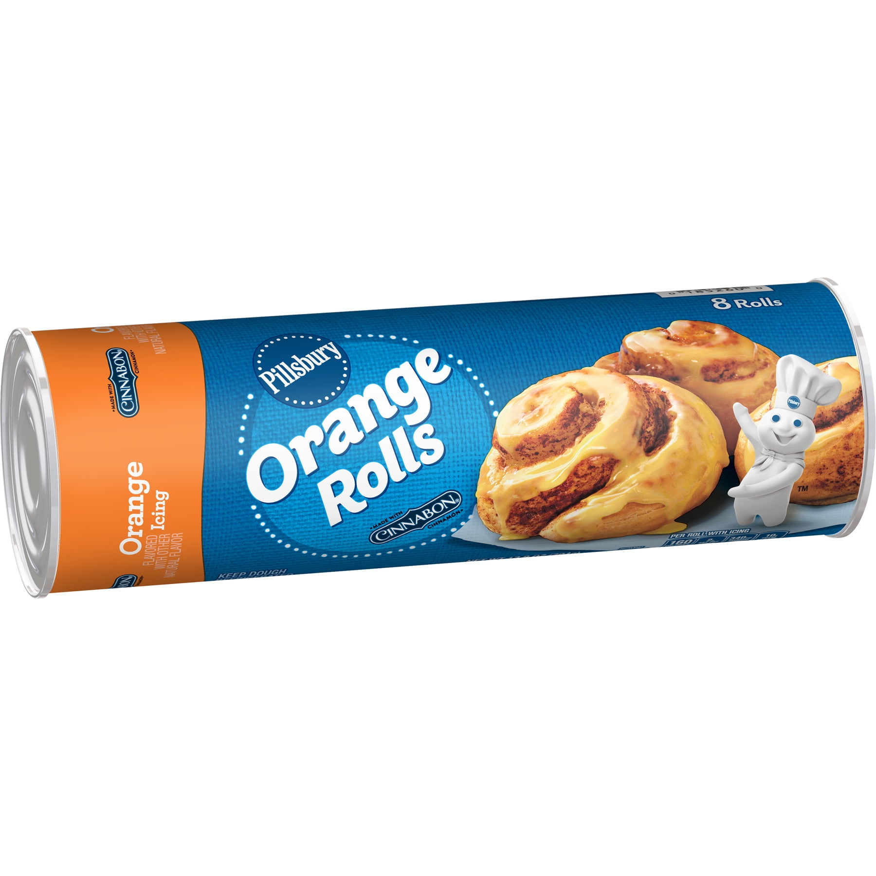 Pillsbury Orange Rolls Cinnabon Cinnamon Orange Icing 8 Ct 13 9 Oz Walmart Com Walmart Com
