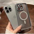 thumbnail image 4 of Luxury Frosted Matte Magsafe Magnetic Colorful Case for iPhone 11 12 13 14 15 Pro Max Plus Armor Candy Color Anti impact Cover, 4 of 7