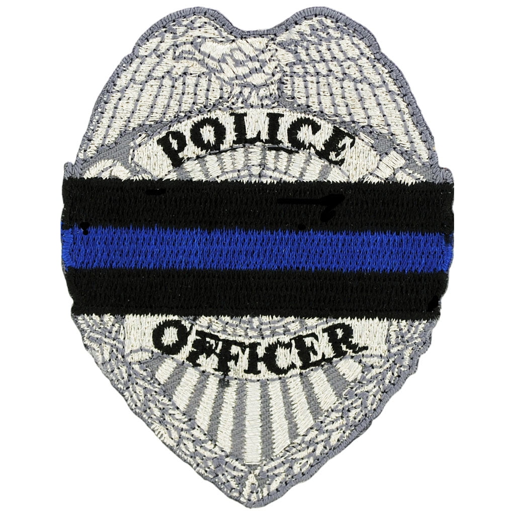Police Blue Line Honor Badge Patriotic Patch