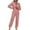 Pink, variant on Womens Pajamas Set Womens Pajama Sets Cozy Women's Jumpsuit Pajamas - Stylish Hooded Loungewear for Comfort and Warmth in Autumn and Winter Season