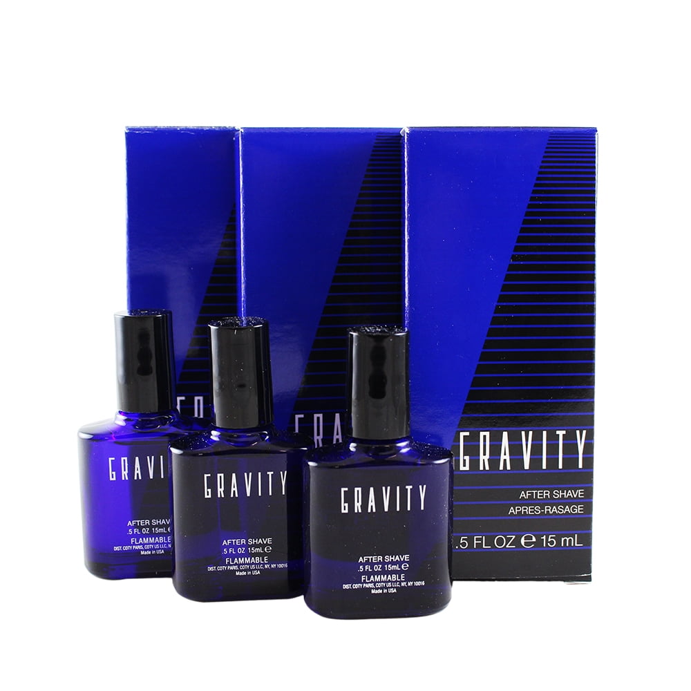Gravity Aftershave Mini Pack Of 3 X 0.5 Oz / 15 Ml ( 45 Ml ) for Men