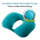 thumbnail image 4 of Cushión inflable U, cojín de viaje, soporte cuello, 2 piezas, portátil, ajustable, material suave, para coche, para viaje, para oficina, inflable fácil, plegable, cómodo, protección cuello,, 4 of 9