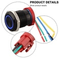 thumbnail image 5 of GLFILL 16mm Metal Latching Push Button Switch 12V with LED Light Self-Locking/Rese, 5 of 5