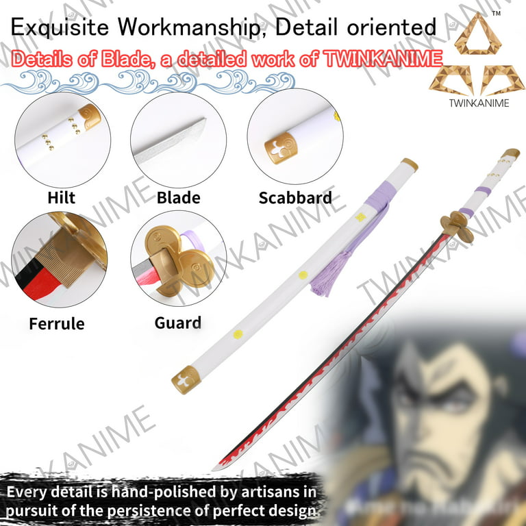 Black Ame No Habakiri Enma Sword of Roronoa Zoro in $88 (Japanese Steel is  also Available) from One Piece Swords| Japanese Samurai Sword | Type IV