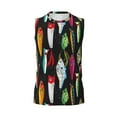 thumbnail image 6 of Lsque Colorful Fishing Lures Print Men's Cotton Blend Sleeveless Muscle Shirts (S-3XL)- Moisture Wicking, Odor Protection, UPF 30+,XX-Large, 6 of 8