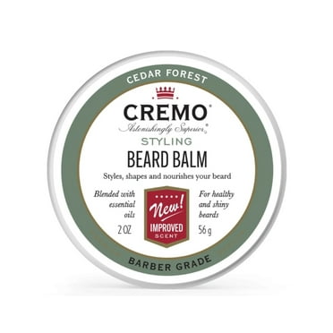 Cremo Cedar Forest Beard Balm, Barber Grade, 2 oz