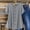 A972 Gray, variant on Button Down Shirt for Women Round Neck Short Sleeve Front Buttons Pleated Loose Fit Relaxed Casual Office Workwear Lightweight Tunic Top