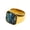 Gold, variant on Women Stainless Steel Square Ring Abalone Shell Ring Mother of Pearl Inlay Wedding Band Silver Plated white Size 12