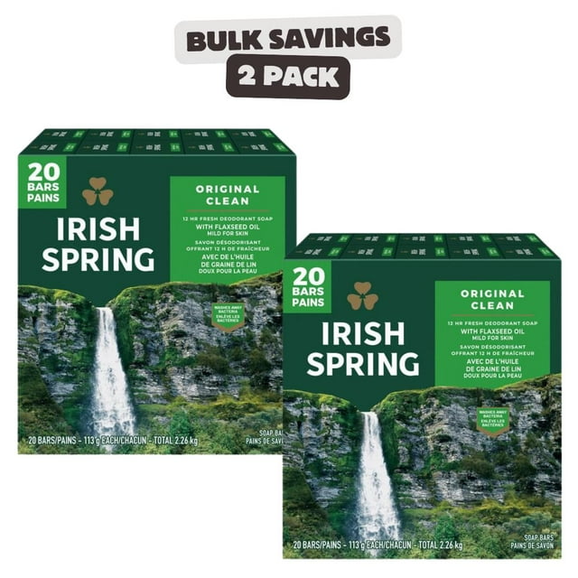 2 x Savon Déodorant Original Irish Spring Tout Neuf