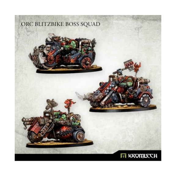 Kromlech Orc Blitzbike Boss Squad New
