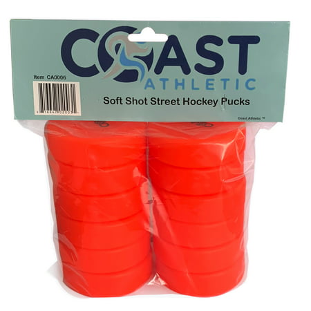 Coast Athletic Soft Shot Street Hockey Pucks (12) (Best Street Hockey Puck)