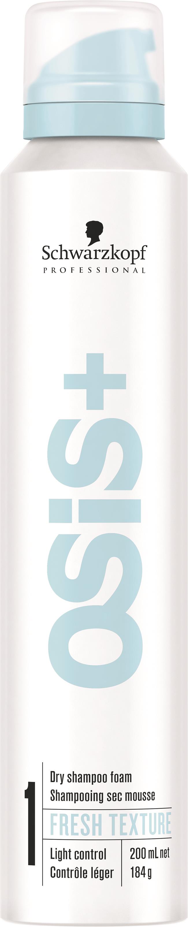 Schwarzkopf Osis+ Fresh Texture Dry Shampoo Foam 7 oz