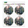 thumbnail image 1 of Venice Italy Gondolas Canals Romantic Refrigerator Fridge Locker Vinyl Circle Magnet Set, 1 of 4