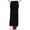 Black, variant on Women's Plus Size High Waist A-Line Maxi Skirt