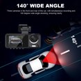 thumbnail image 3 of Tres lentes Dash Cam G-Sensor HD 1080P Coche DVR APP Mirrorlink nocturna, 3 of 9