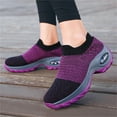 thumbnail image 2 of Tvtaop Womens Wedge Platform Shoes Comfortable Walking Shoes Breathable Knit Ladies Workout Sneakers Casual Sock Shoes, 2 of 9