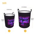 thumbnail image 5 of XMXT Collapsible Laundry Basket, Gaming Motto Imprinted Design Waterproof Laundry Hamper, 40L Black, 5 of 8